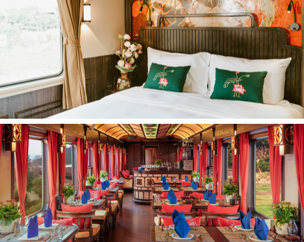 商業中心胡志明市出發、登上列車旅行