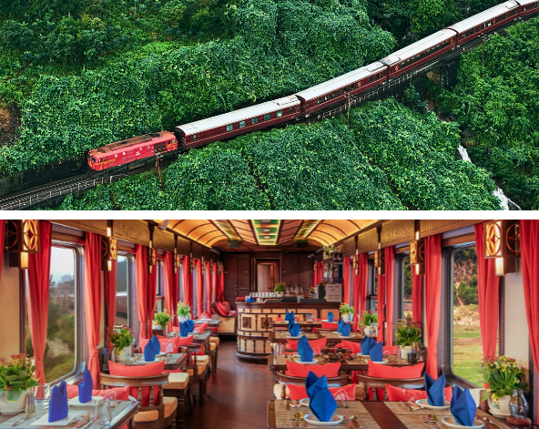 首都河內出發、登上列車旅行